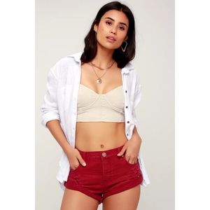 One Teaspoon Red Bandit High-Rise Shorts size 27